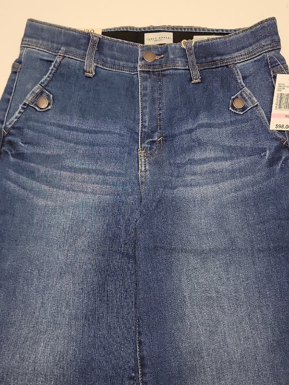 Curve Appeal NWT Heritage Luxe Skylar High Rise Wide Leg Jeans Sz 10